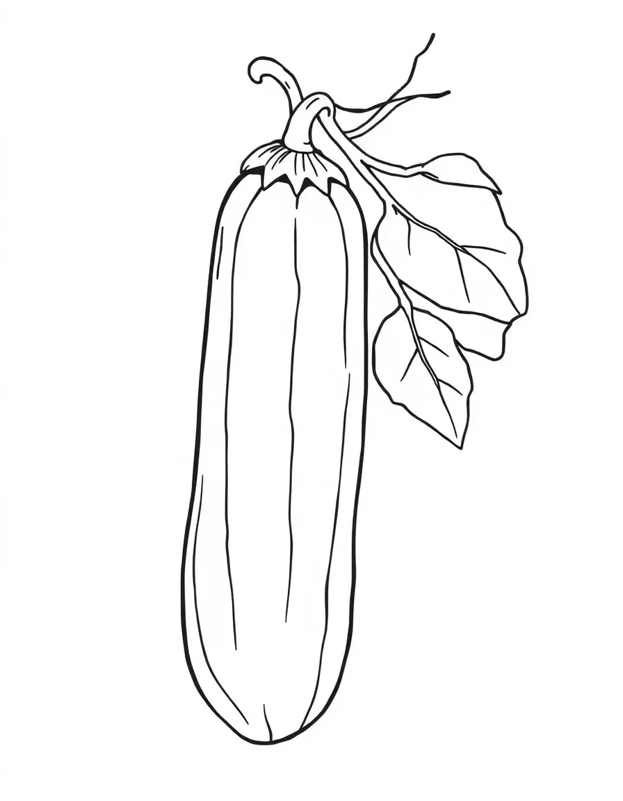 long and thin cucumber