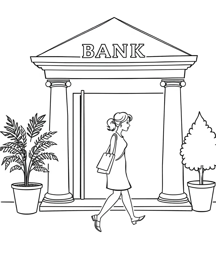 A lady walks into a bank.