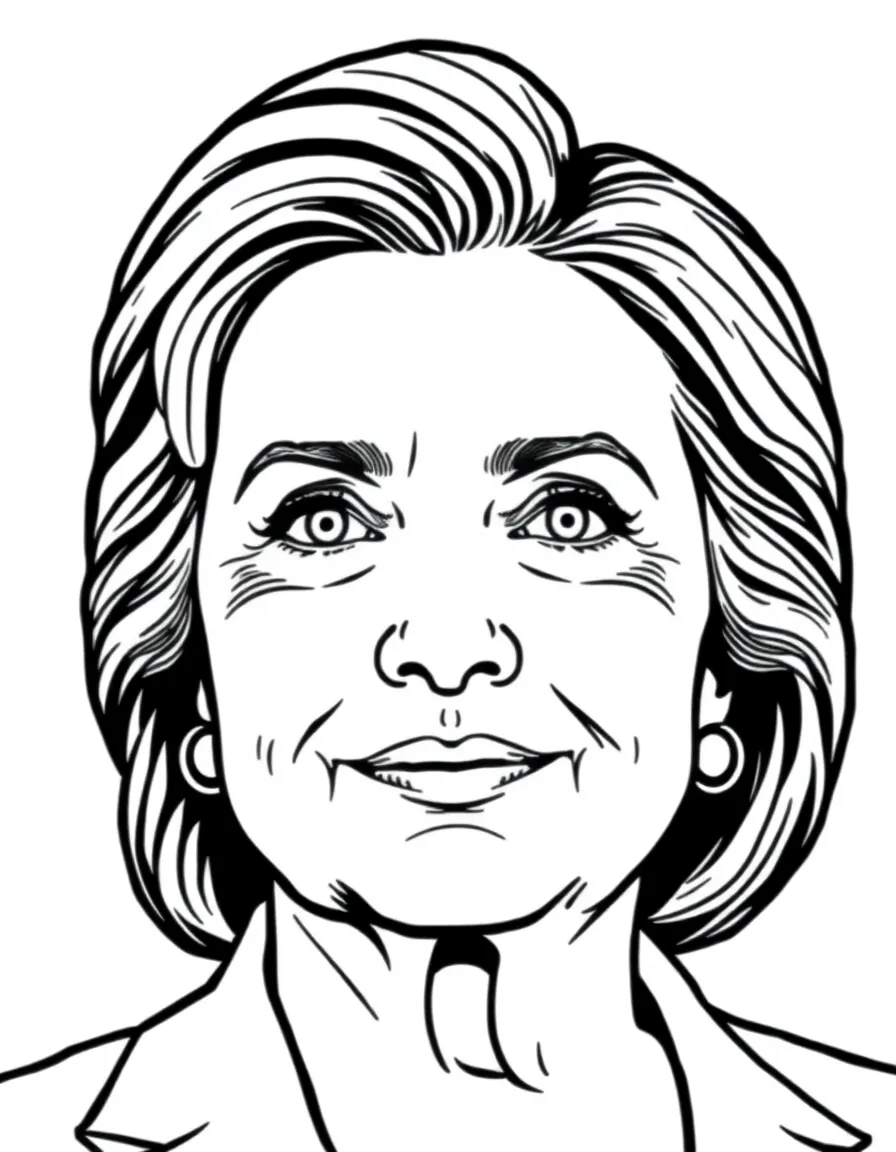 portrait of Hillary Clinton