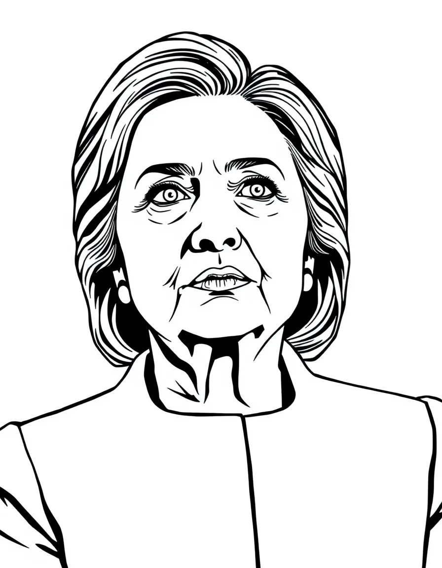 portrait of Hillary Clinton