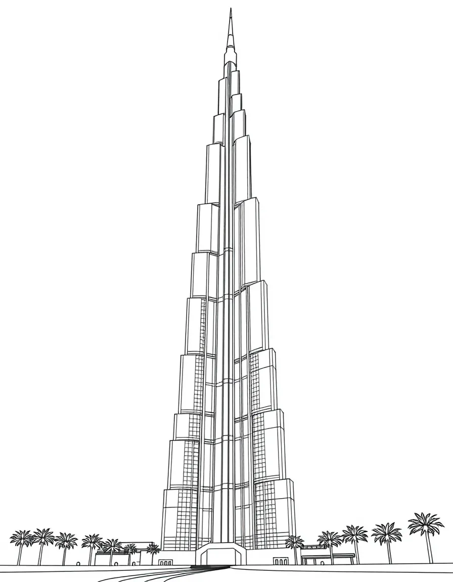 (Arab) The Burj Khalifa tower in Dubai