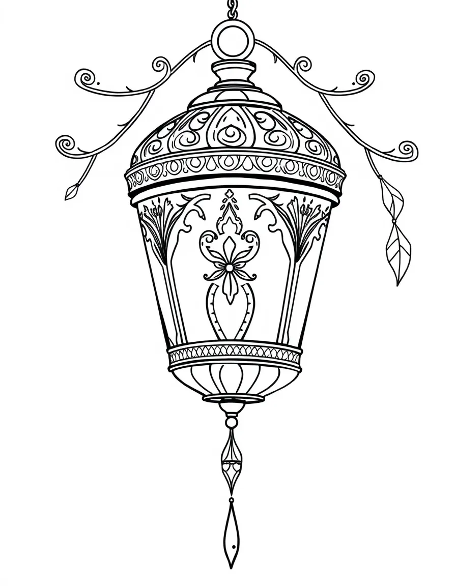 (Arab) A traditional Arabic lantern (fanous)