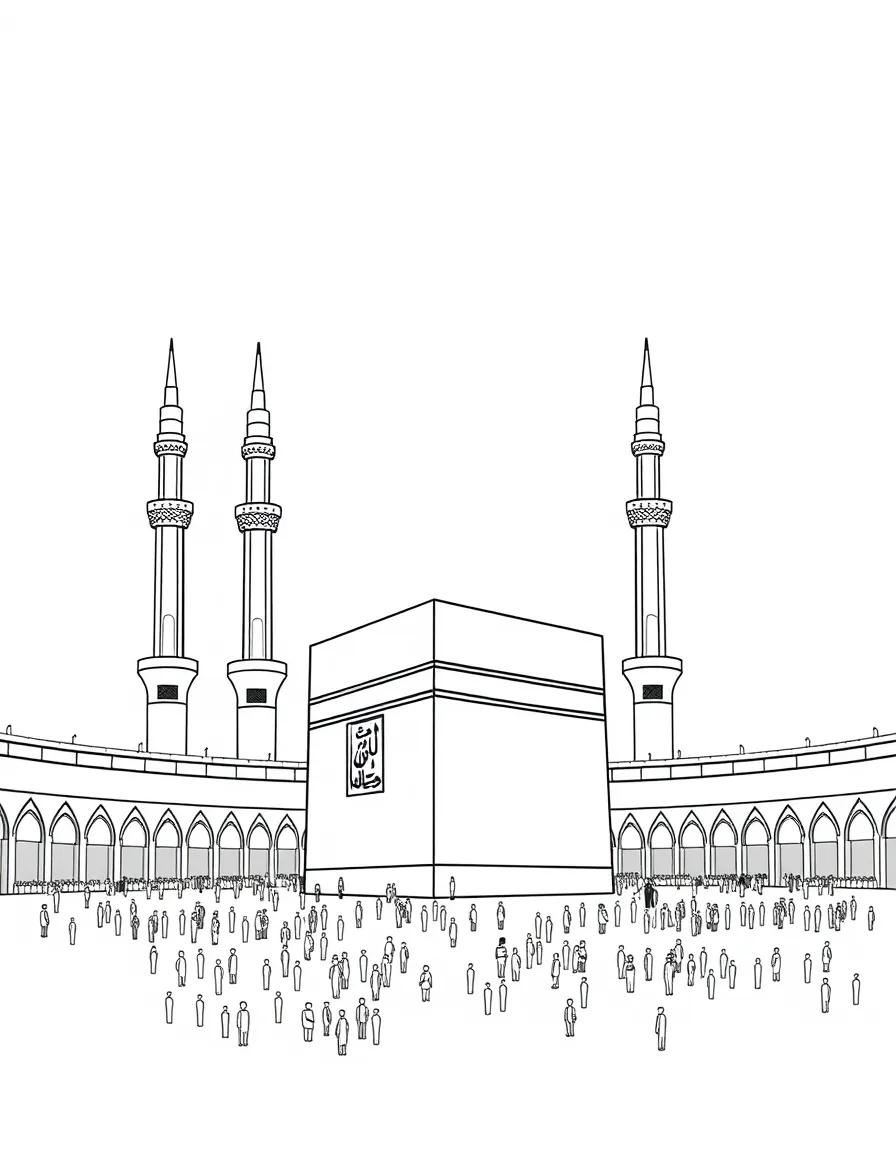 (Arab) The Great Mosque of Mecca (Kaaba)