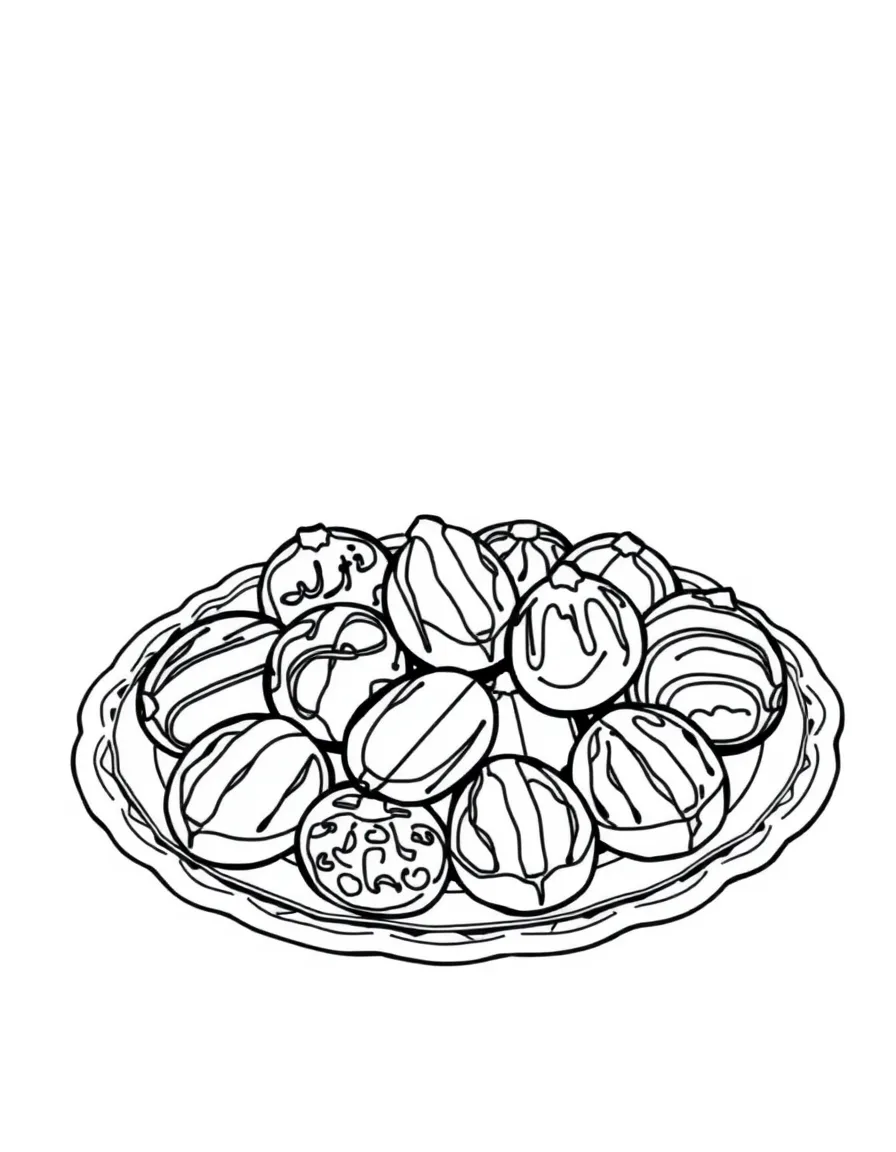 (Arab) Arabic sweets and dates on a platter