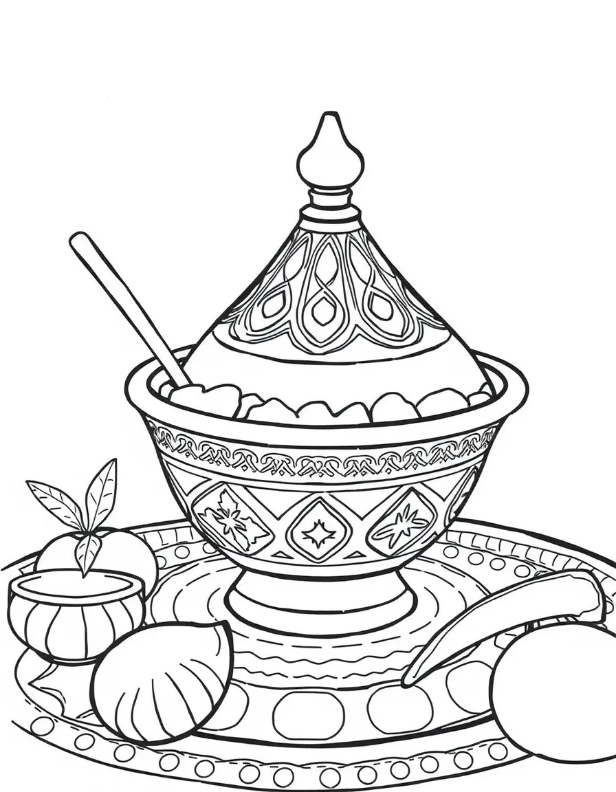 (Arab) A Moroccan tagine cooking pot