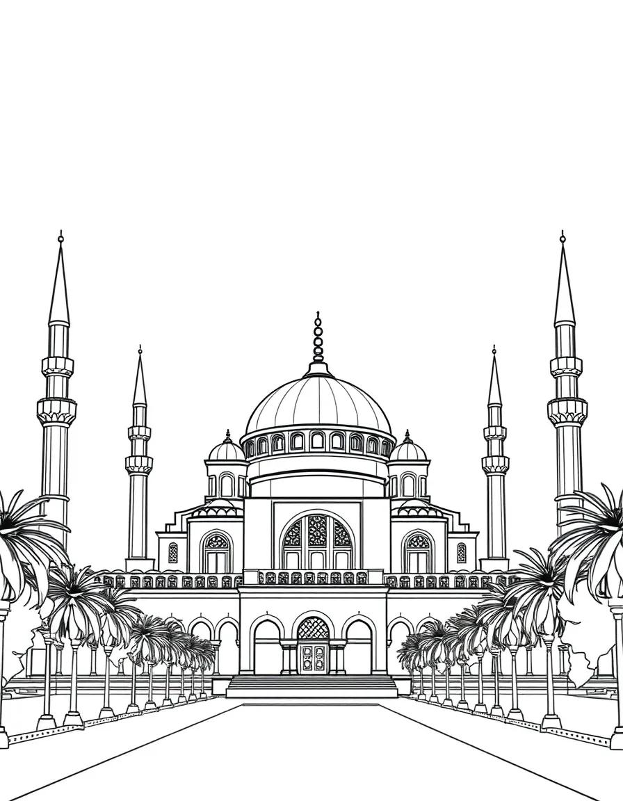(Arab) The Blue Mosque in Turkey
