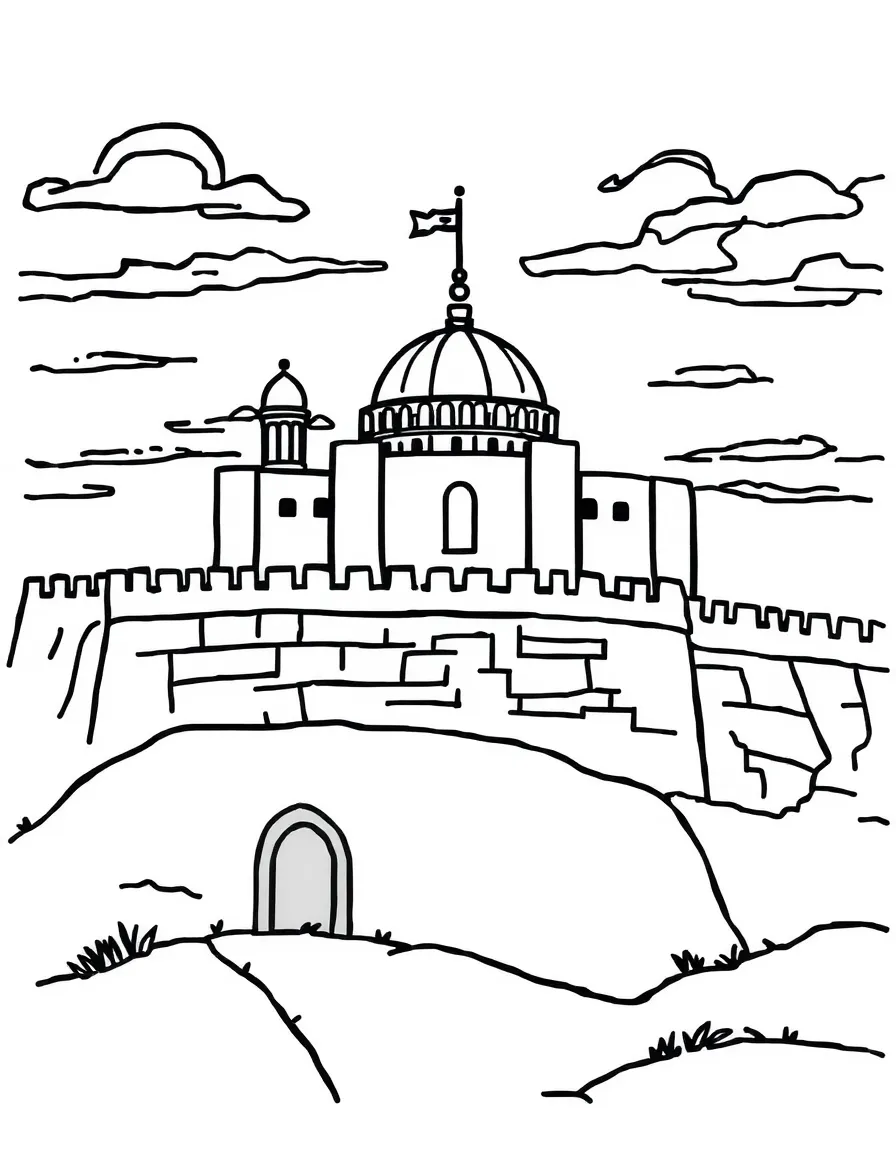 (Arab) The Amman Citadel in Jordan