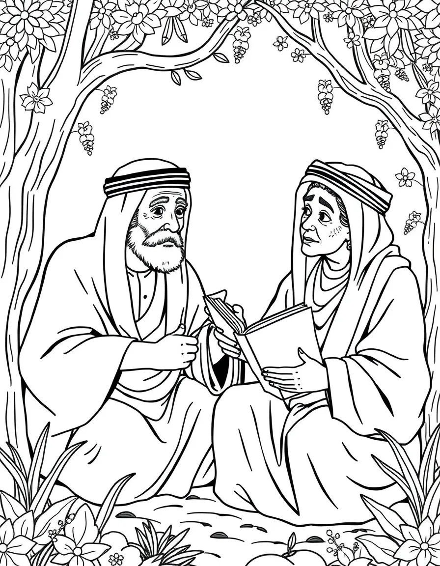 (Arab) Arabic grandparents telling stories