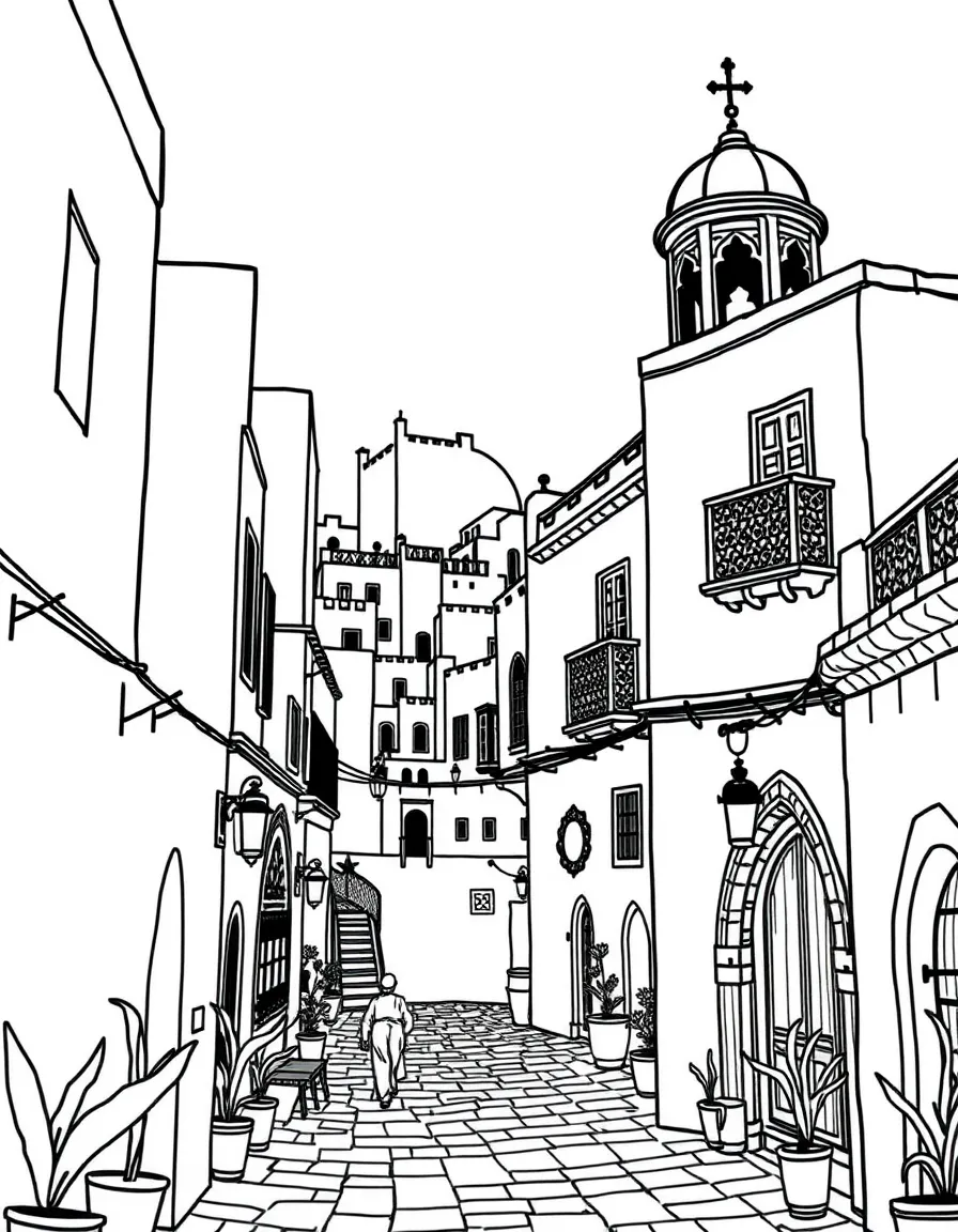 (Arab) The Algiers Casbah historic district