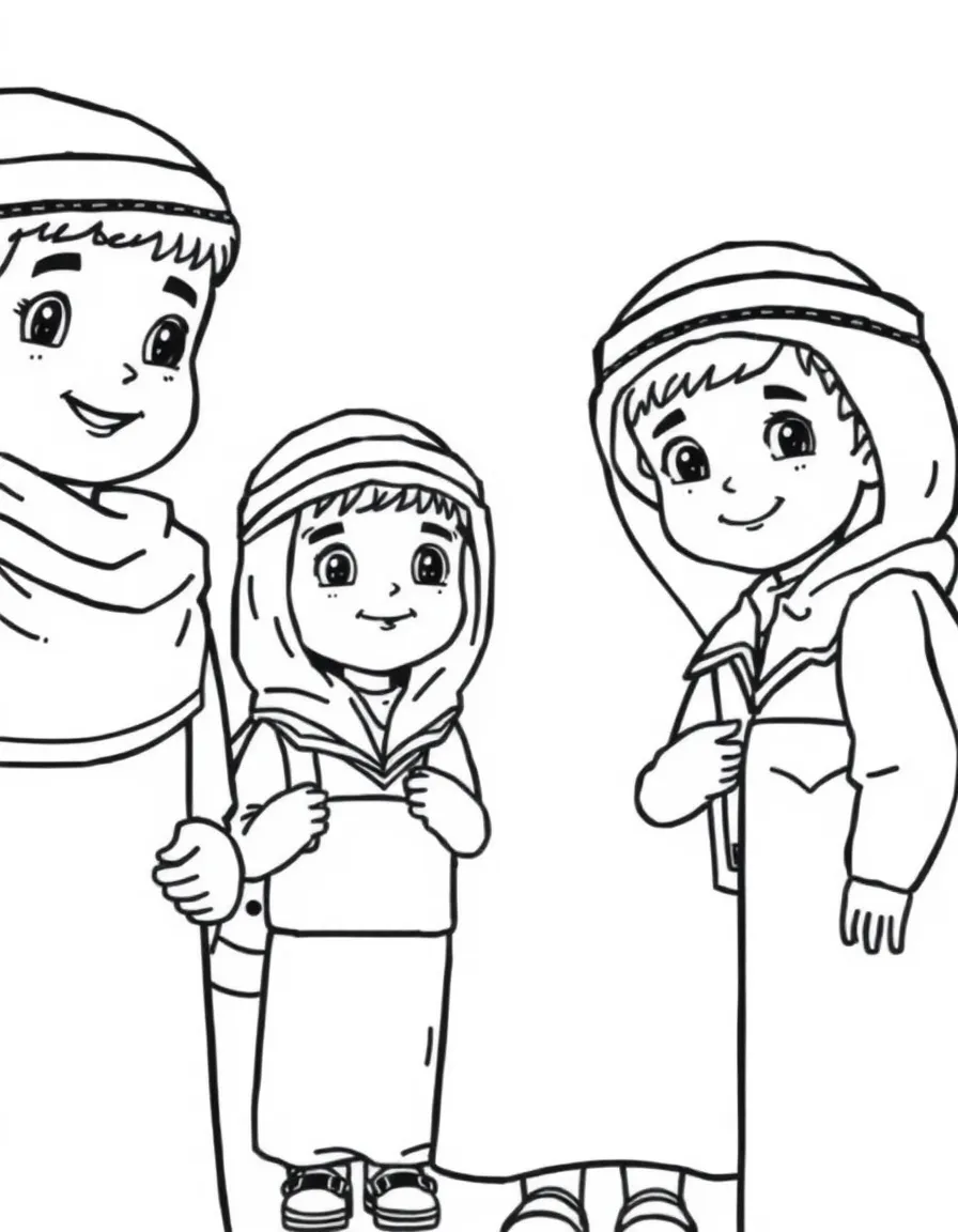 (Arab) Arabic children in school uniforms
