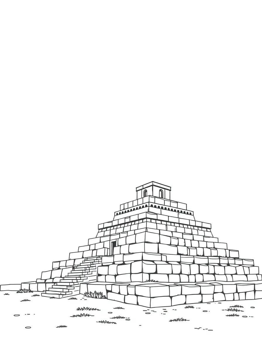 (Arab) The Iraqi ziggurat ancient structure