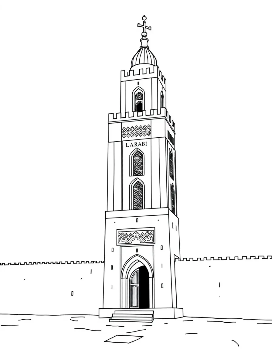 (Arab) The Hassan Tower in Morocco
