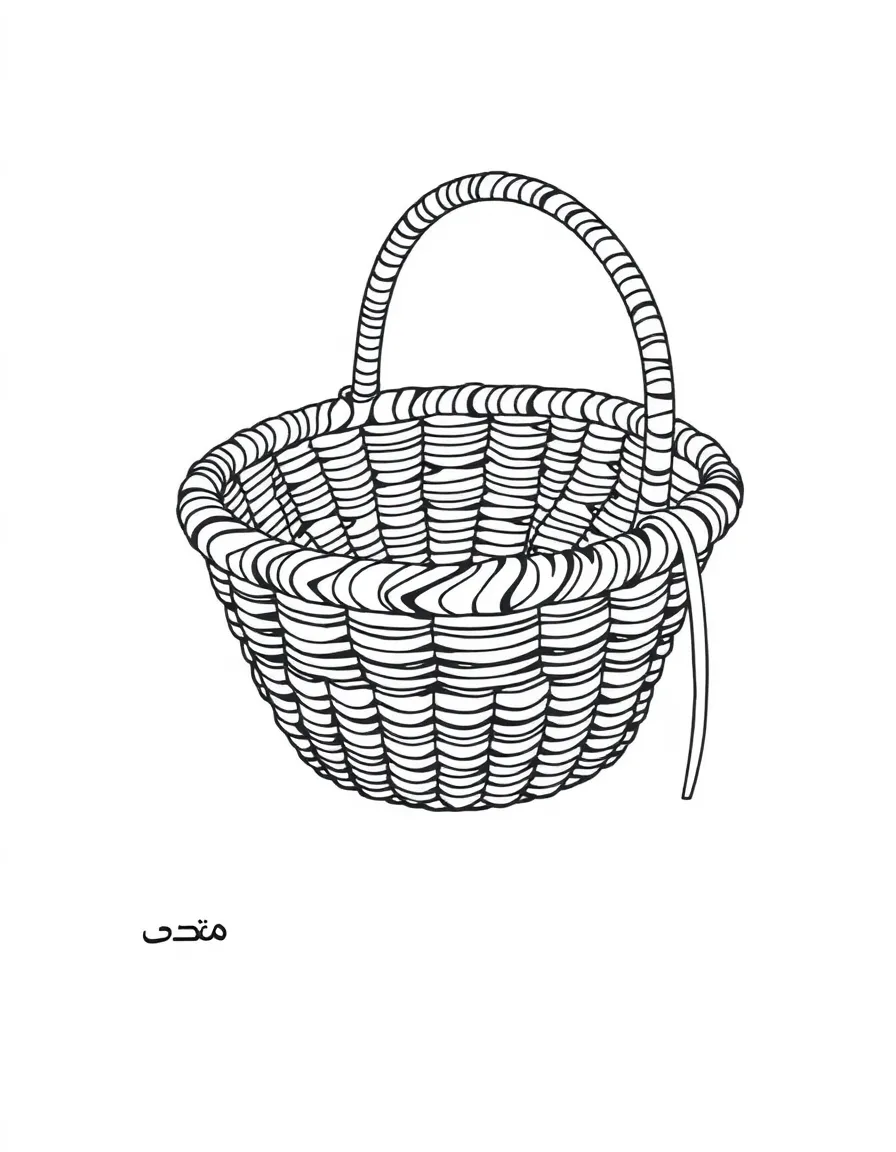 (Arab) Traditional Arabic basket weaving
