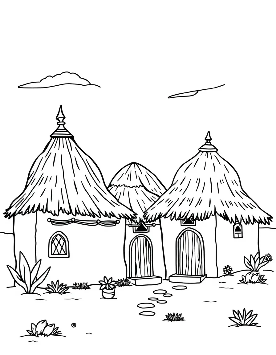 (Arab) Somali traditional houses