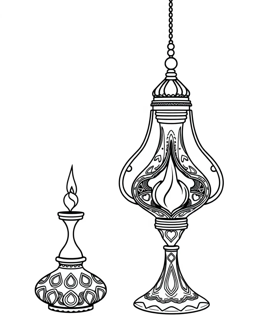 (Arab) Traditional Arabic oil lamps