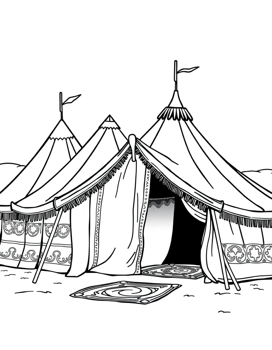 (Arab) Mauritanian traditional tents