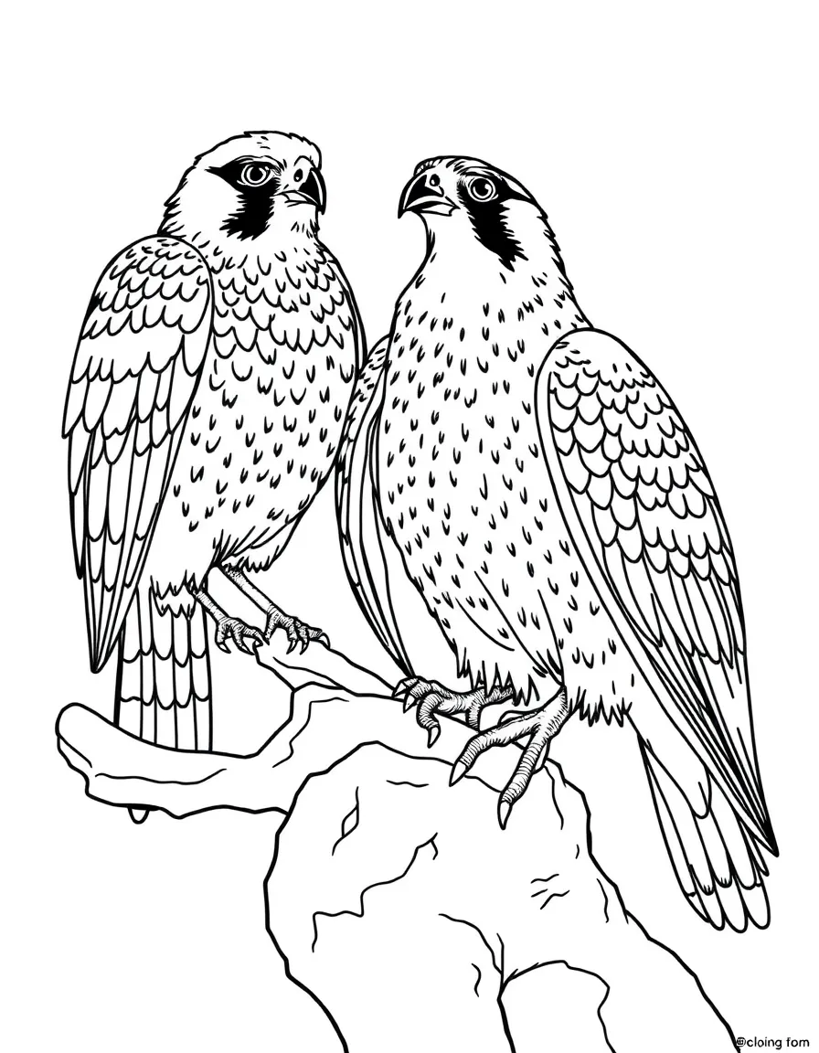 (Arab) Traditional Arabic hunting falcons
