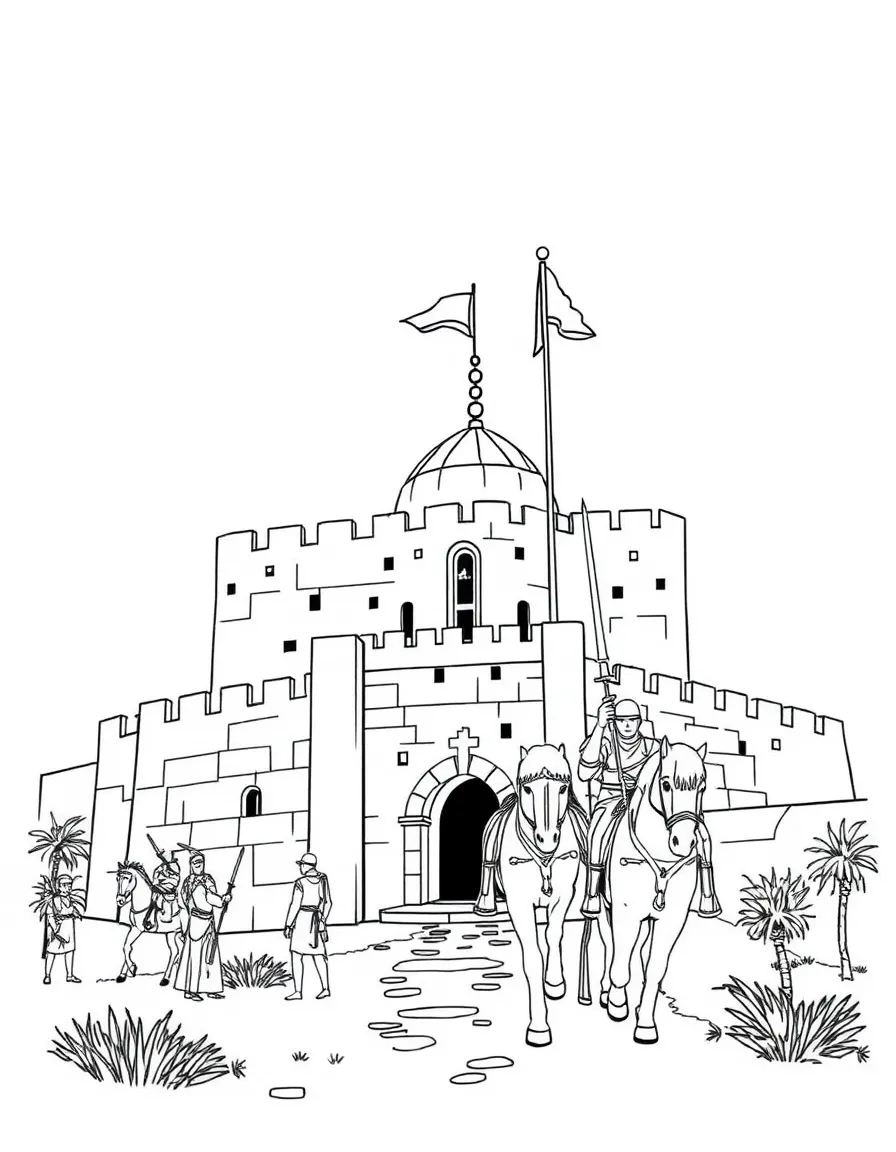 (Arab) The Krak des Chevaliers in Syria