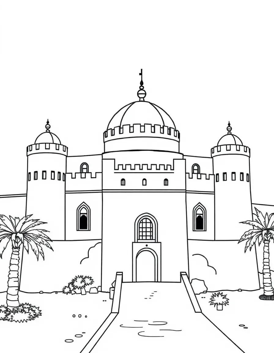(Arab) The Jabrin Castle in Oman