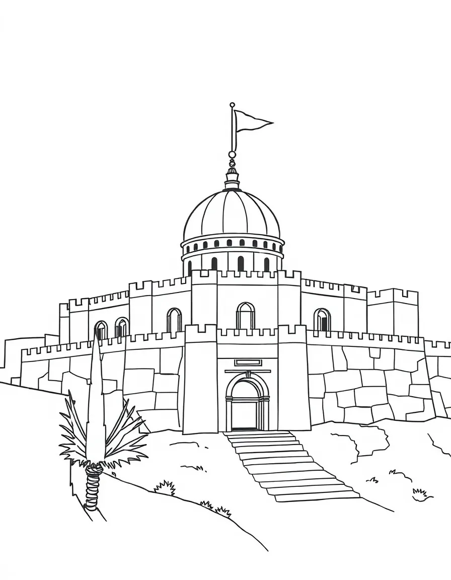 (Arab) The Aleppo Citadel in Syria