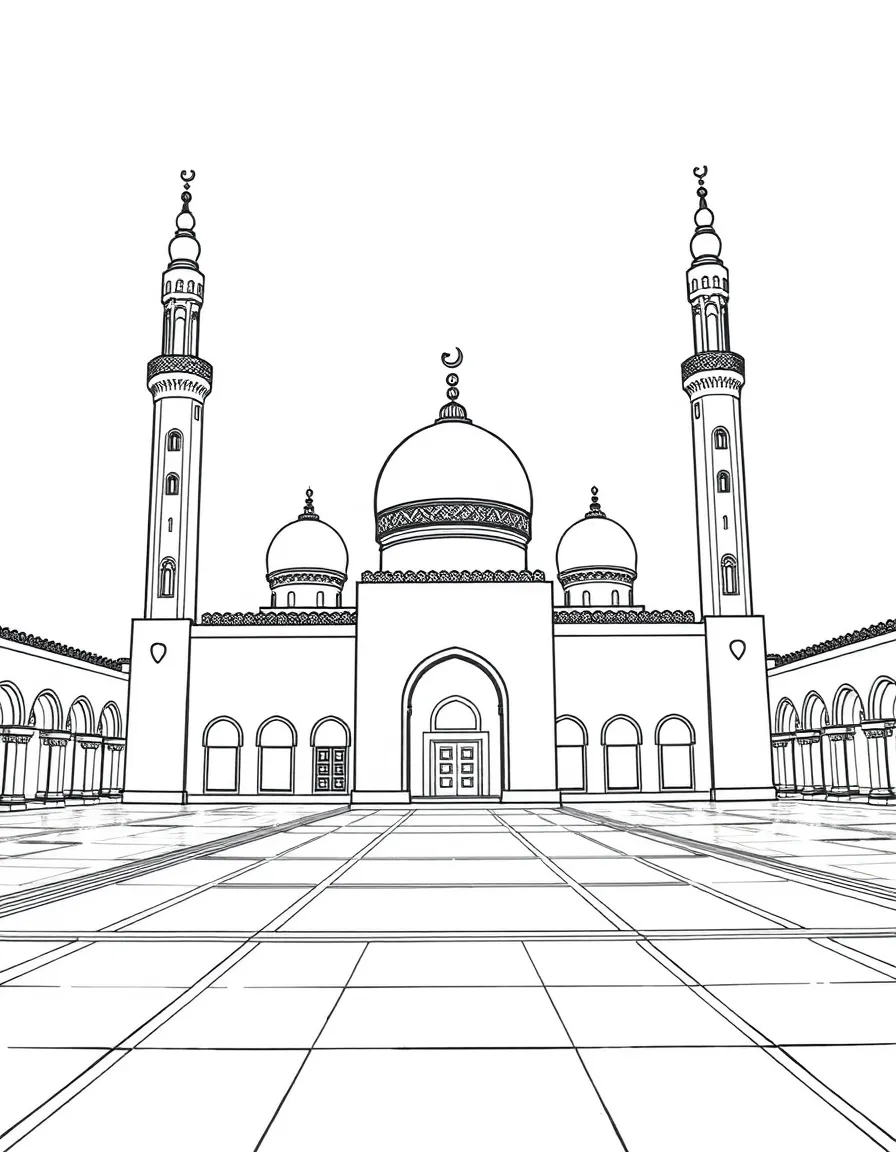 (Arab) The Kairouan Great Mosque in Tunisia
