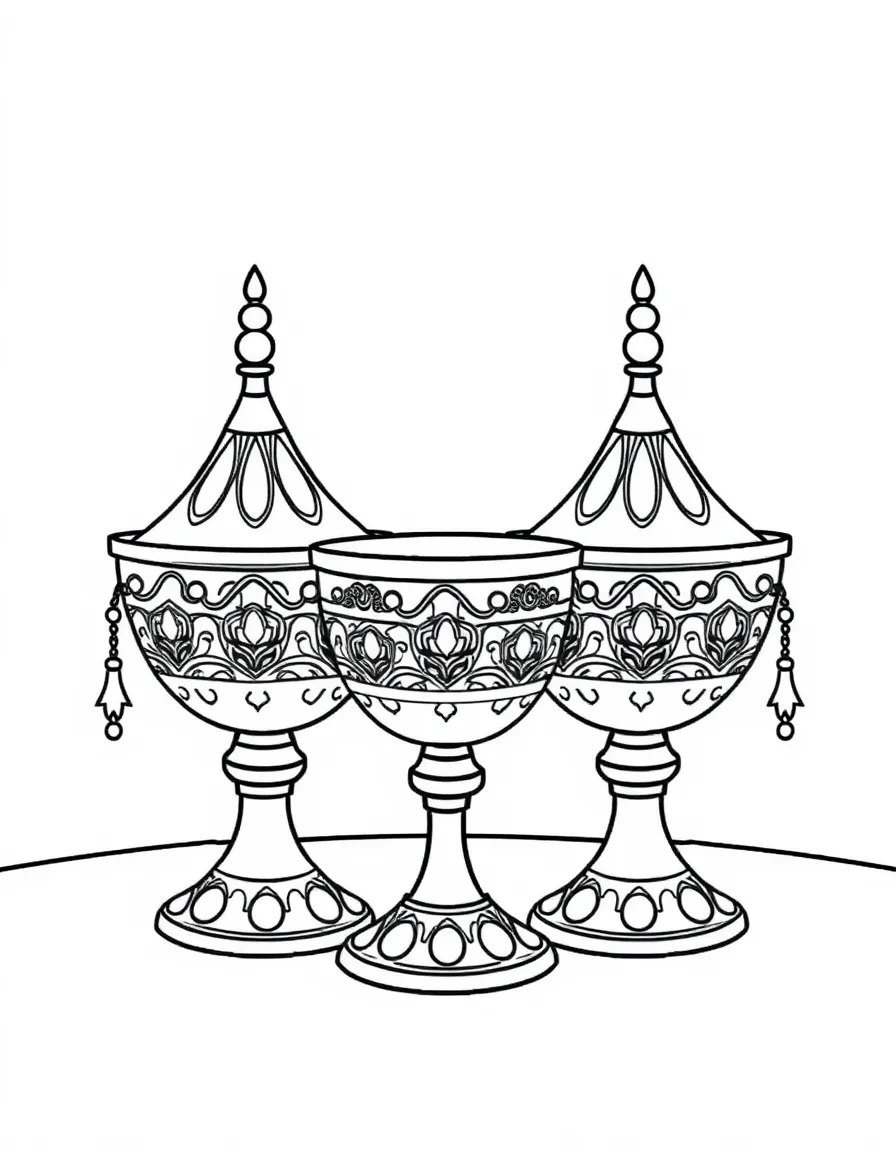 (Arab) Traditional Arabic ceremonial cups