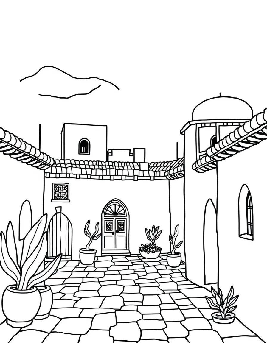 (Arab) Syrian traditional courtyard houses