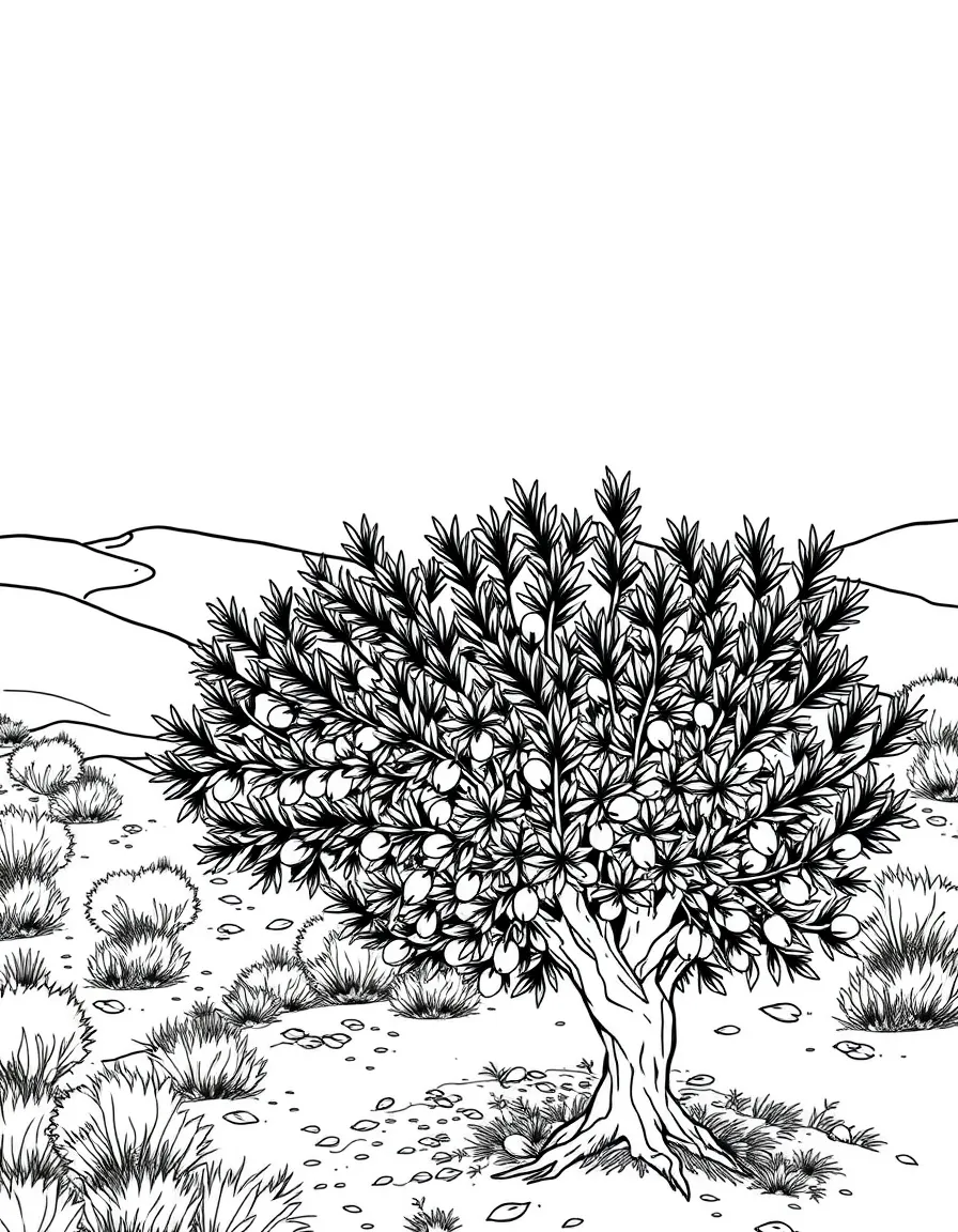 (Arab) Palestinian olive tree groves
