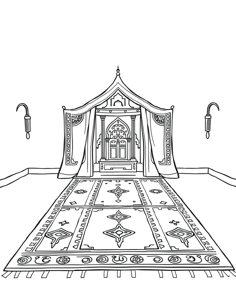 (Arab) Traditional Arabic prayer carpets