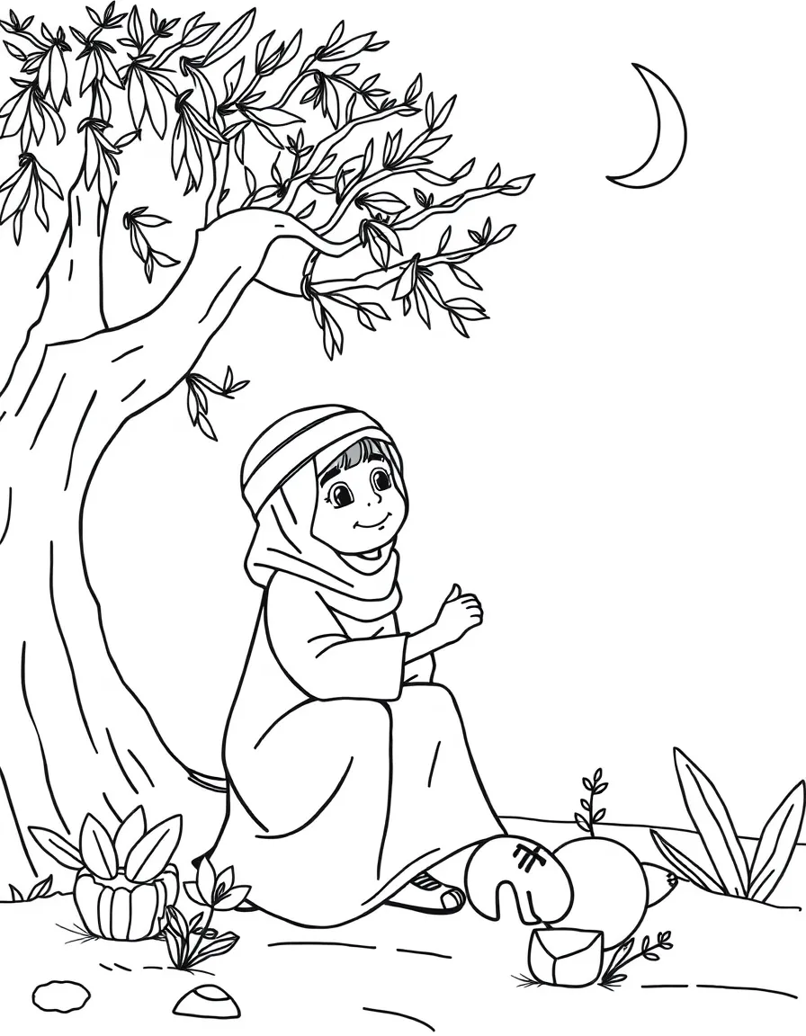 (Arab) Arabic children learning art