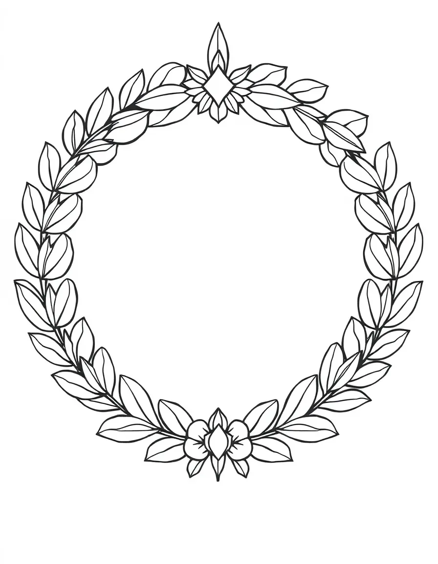(Greek mythology) A golden laurel crown for a champion