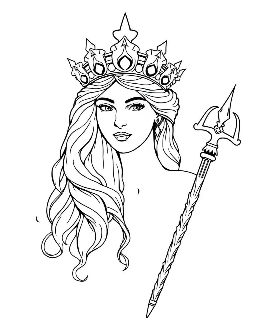 (Greek mythology) Hera’s crown and scepter