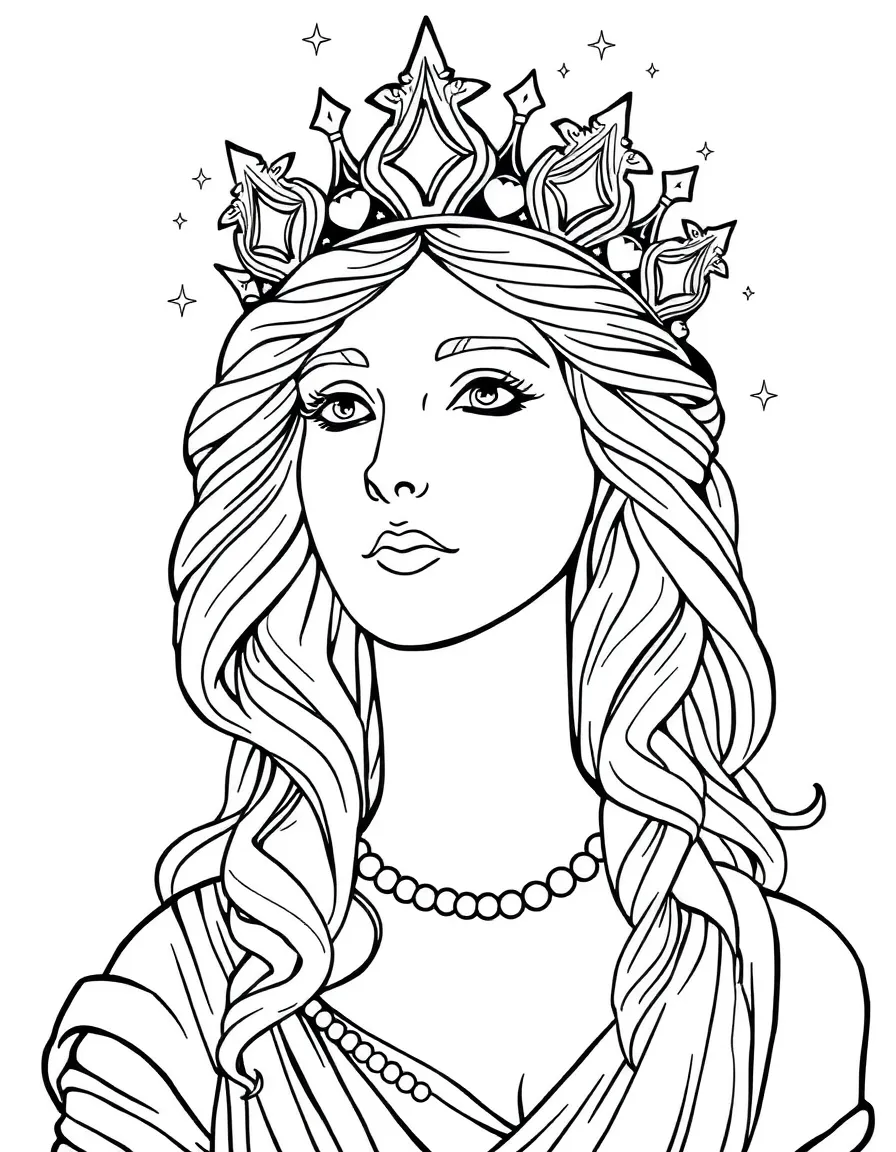 (Greek mythology) A sparkling crown for Aphrodite