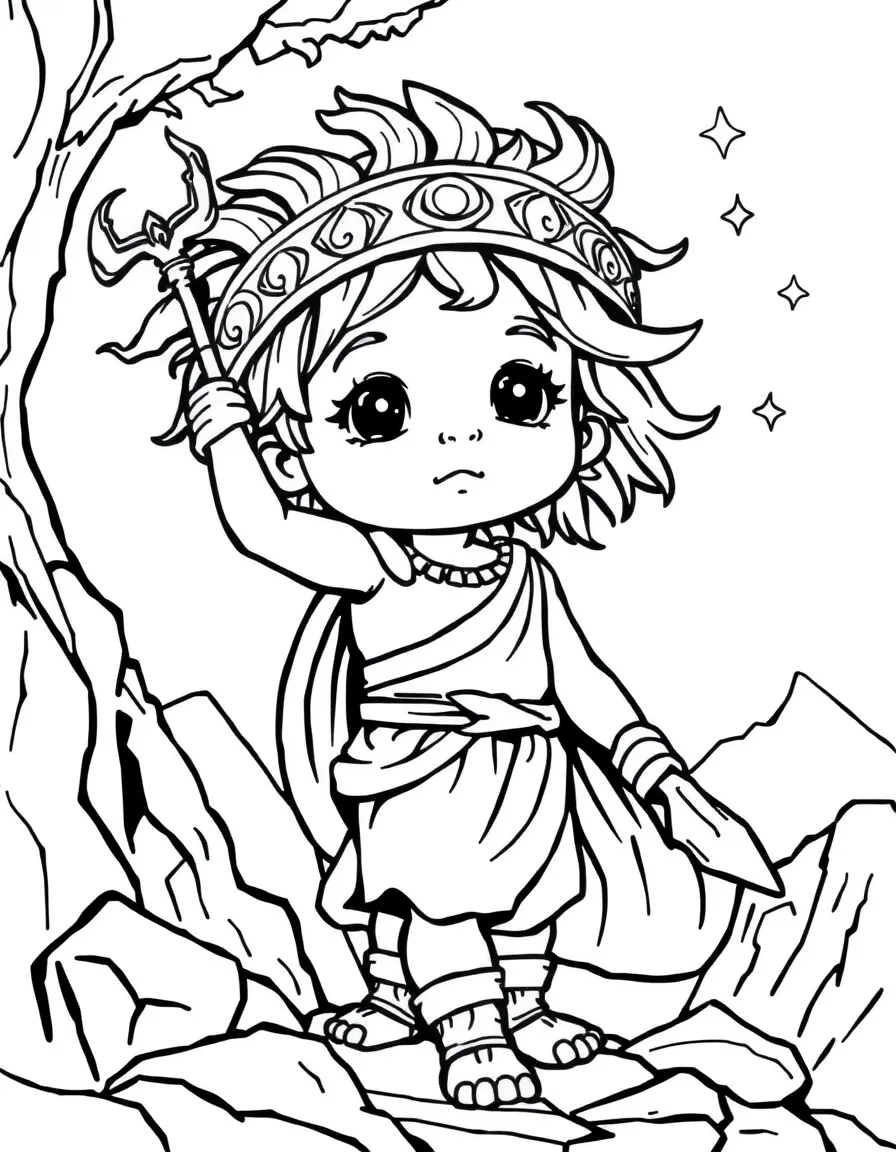 (Greek mythology) A child dreaming of being a Greek hero