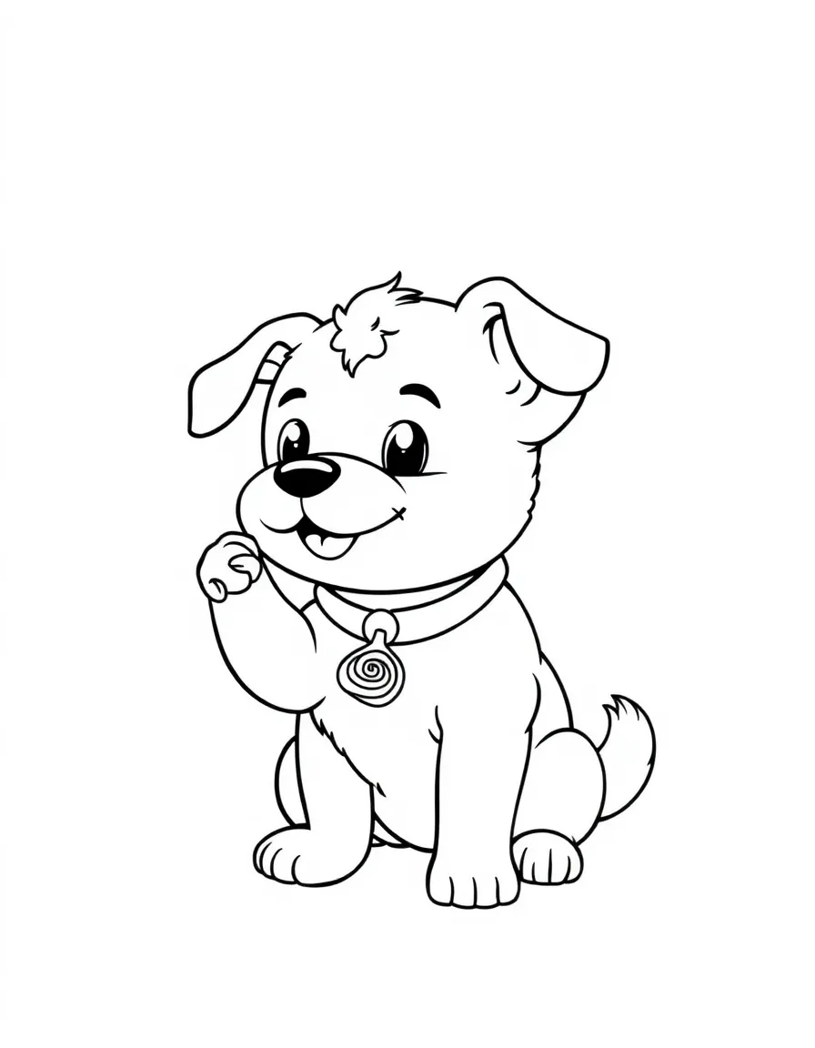 (Chinese Zodiac) Puppy dog learning tricks with treat rewards