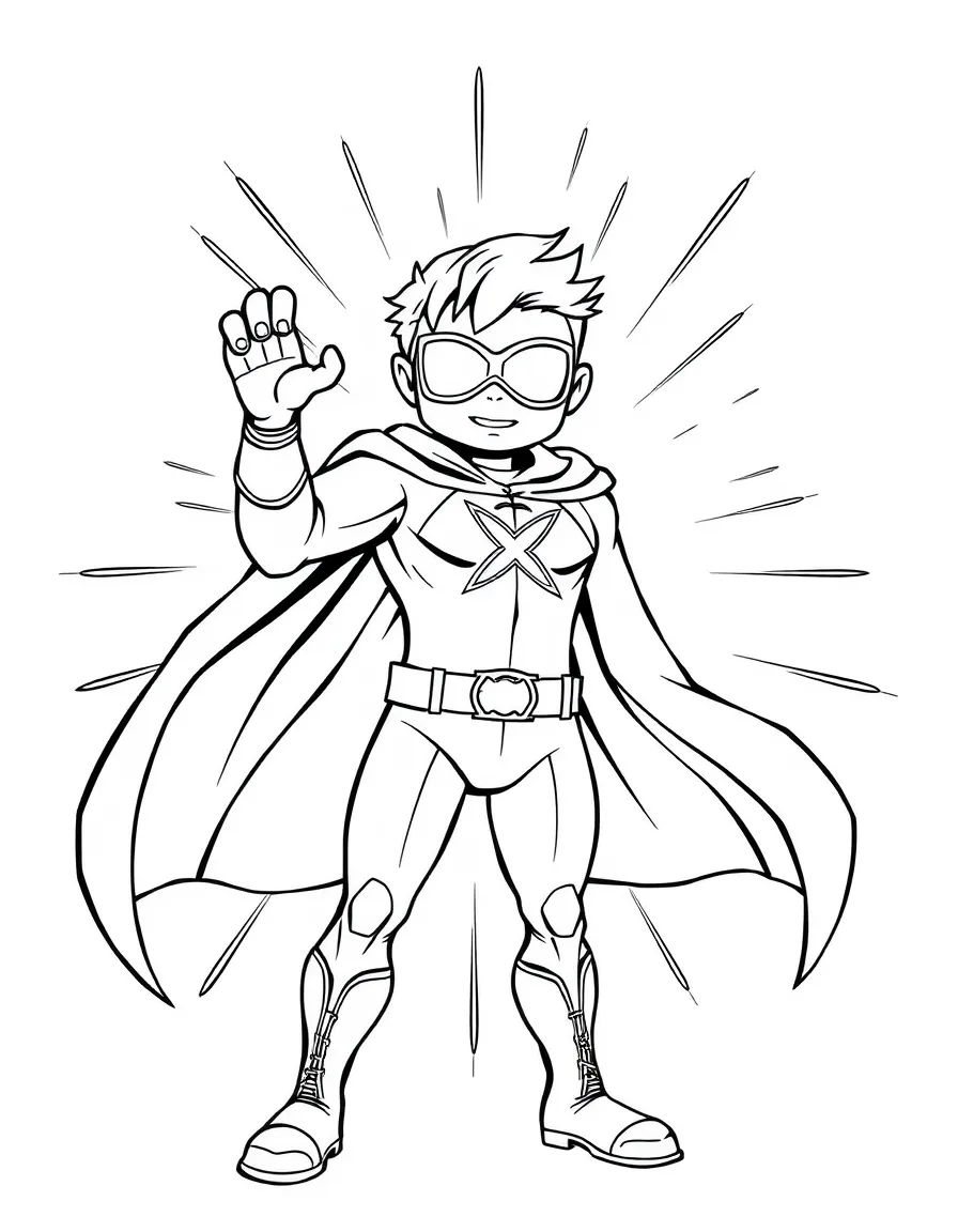 X is for X-ray vision superhero