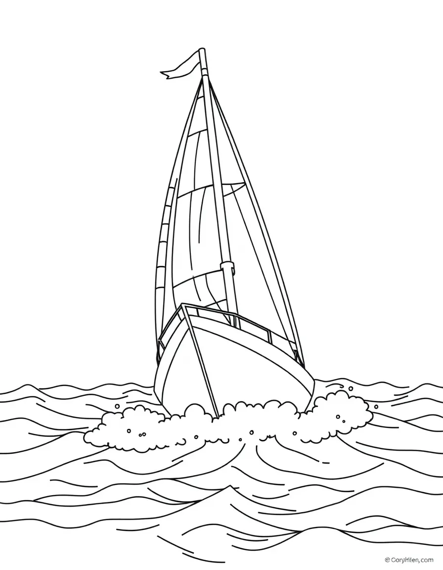 Y is for Yacht race across the ocean