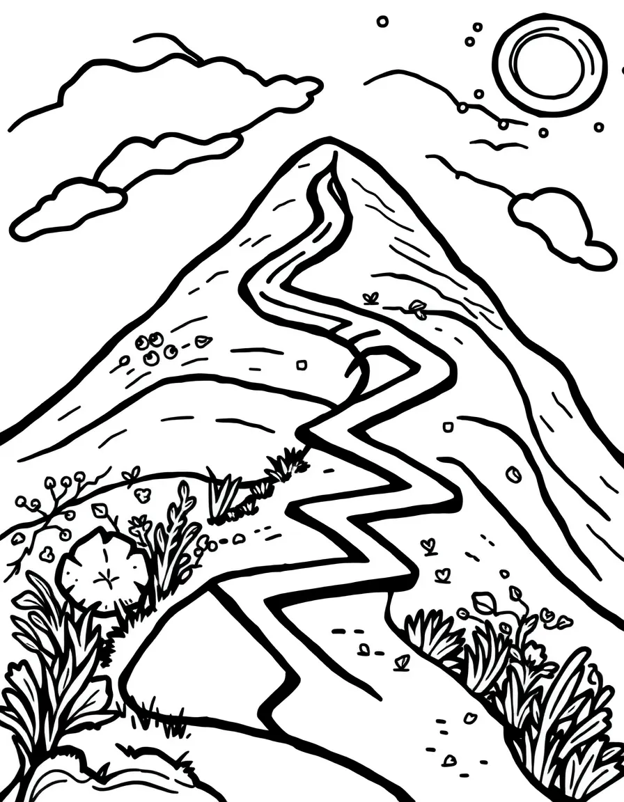 Z is for Zigzag path up a hill