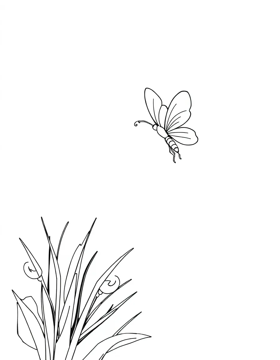 A glowing firefly at night.