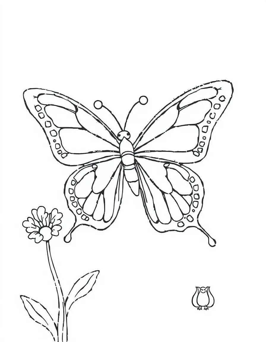 A dancing butterfly.