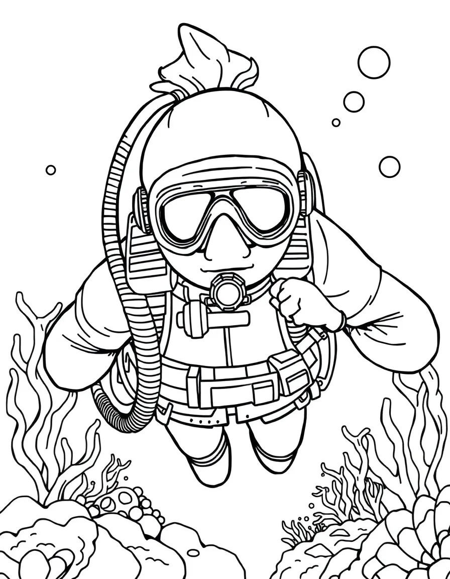 A deep-sea diver.