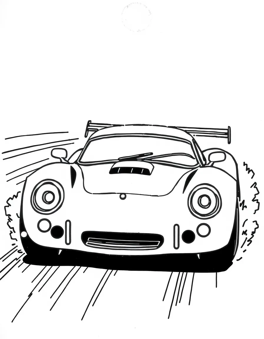 A speedy race car.