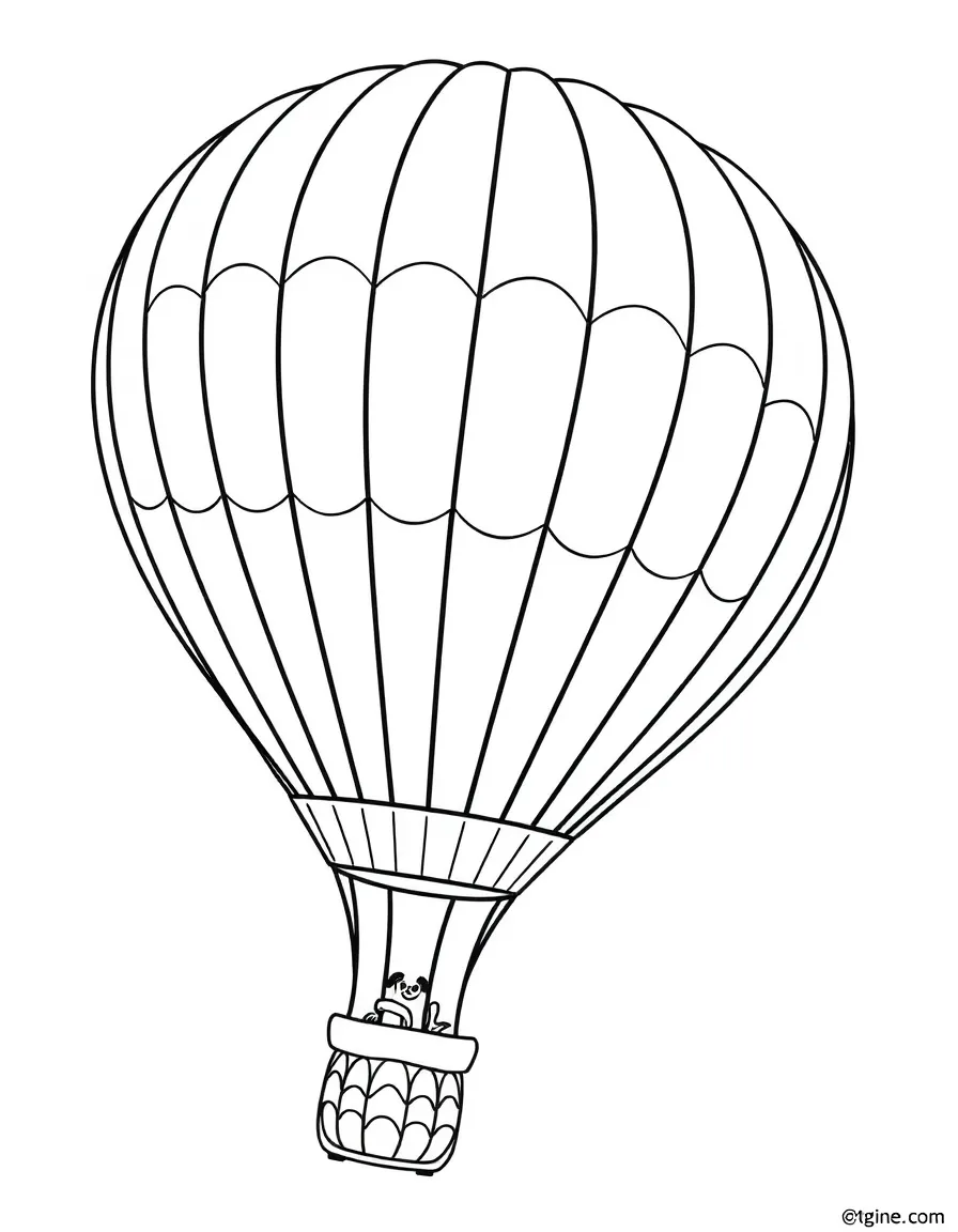A big hot air balloon.