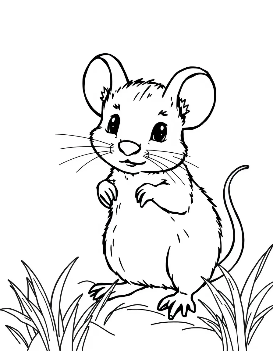 A tiny mouse.