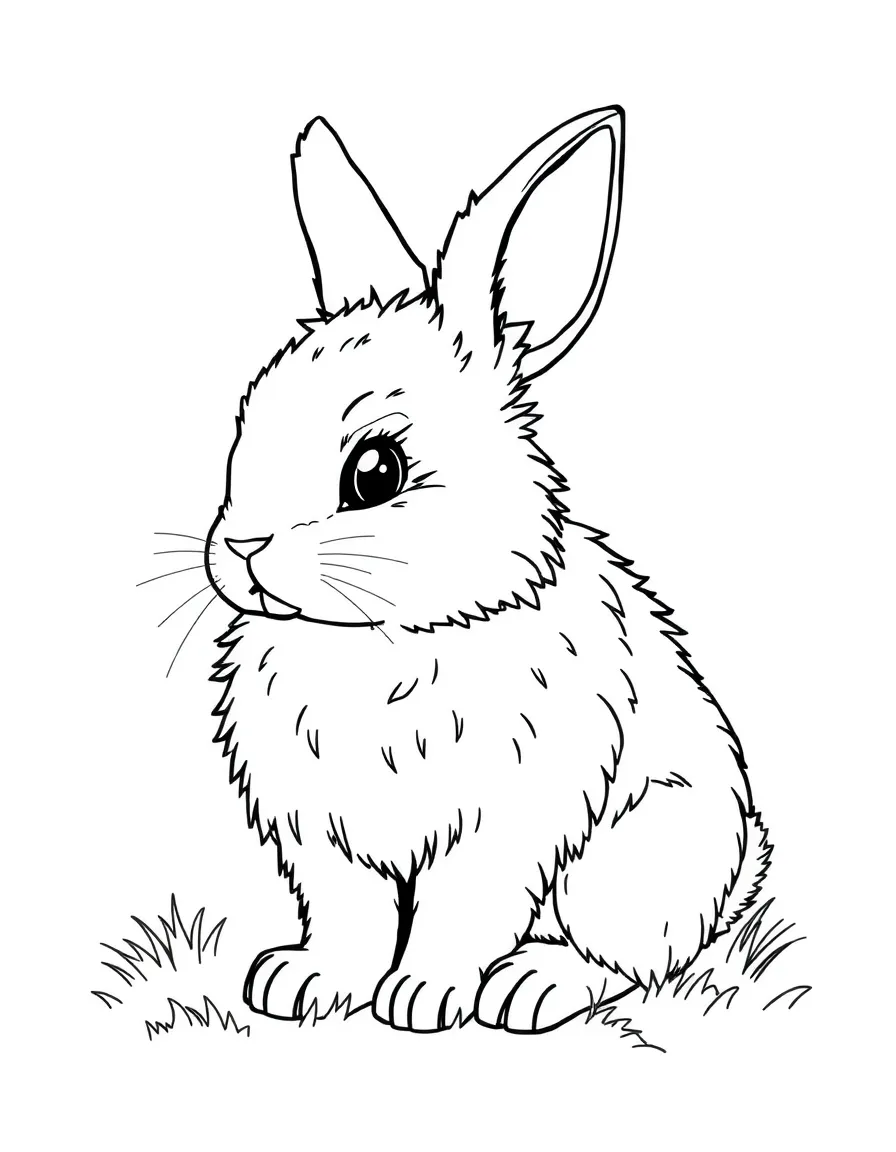 A fluffy bunny.
