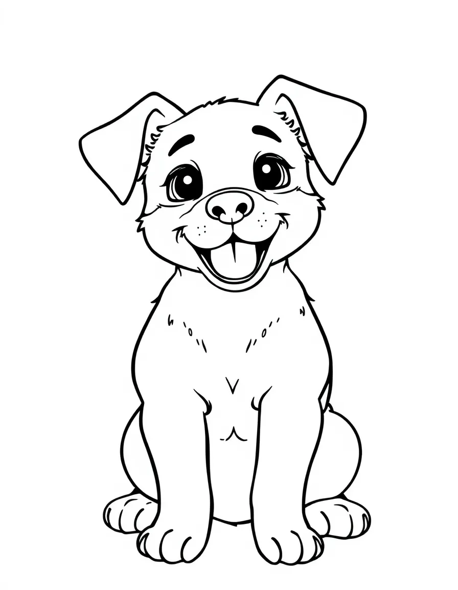 A wagging dog.