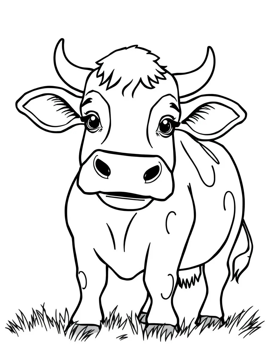 A mooing cow.