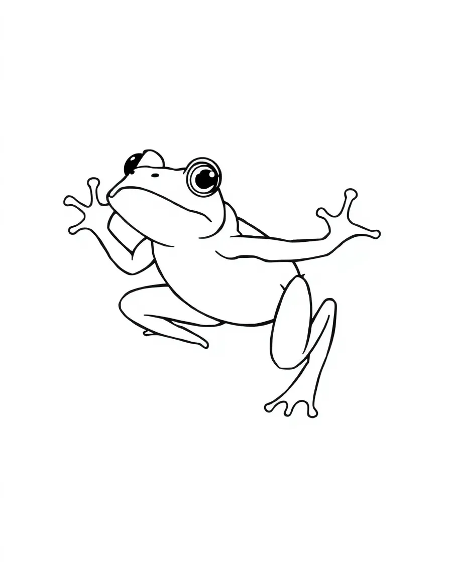 A jumping frog.