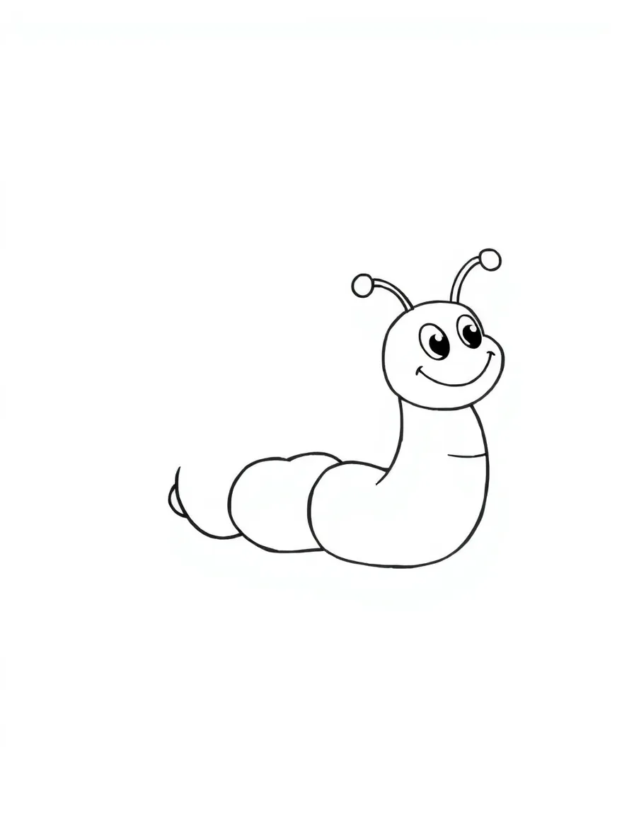 A wiggling worm.
