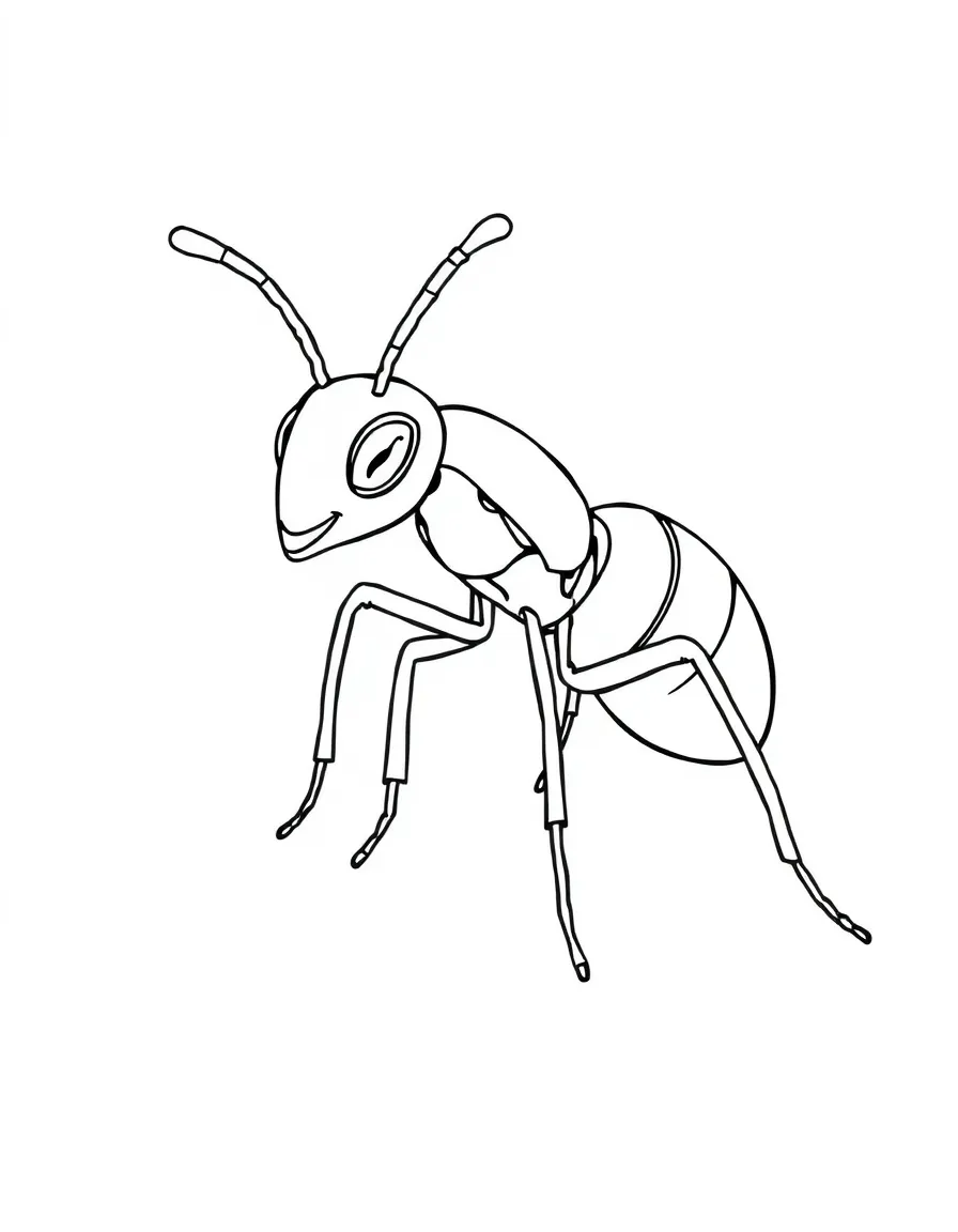 A busy ant.